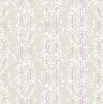 product image of sample gated garden wallpaper in violet from the spring garden collection by wallquest 1 56