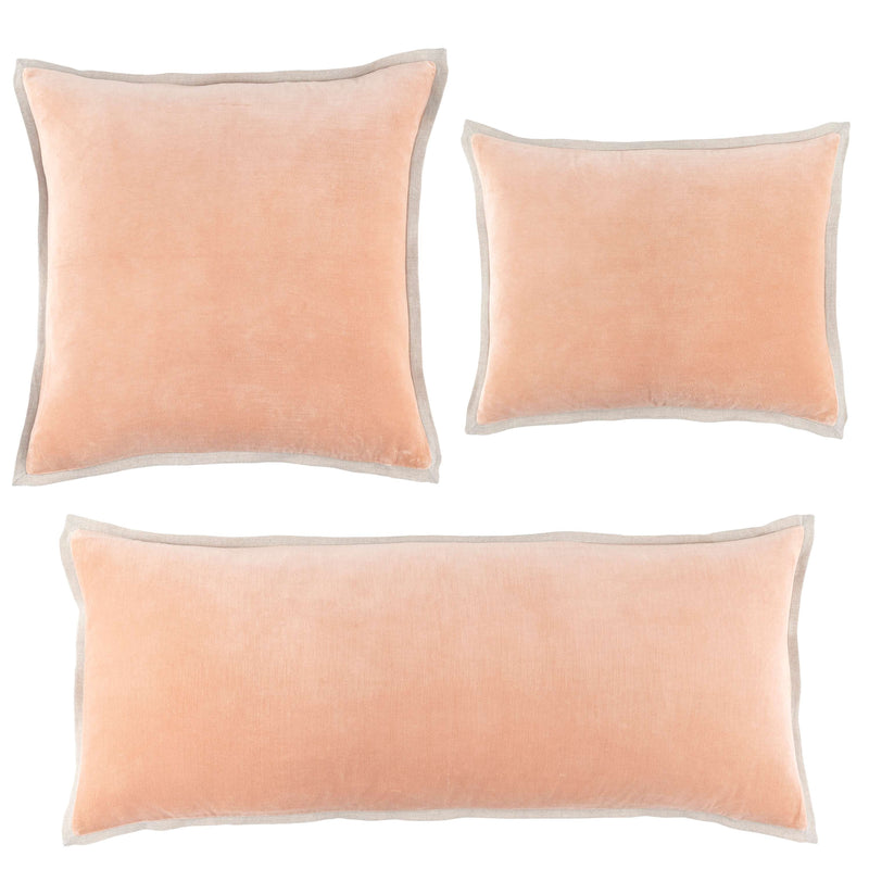 media image for gehry velvet linen nude decorative pillow by pine cone hill pc3832 pil16 1 283
