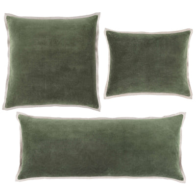 product image of gehry velvet linen sage decorative pillow by pine cone hill pc3840 pil16 1 595