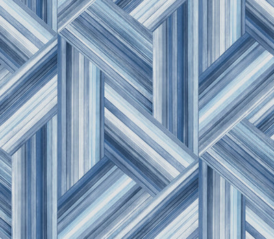 product image for Geo Inlay Wallpaper in Denim and Sky Blue from the Living With Art Collection by Seabrook Wallcoverings 38