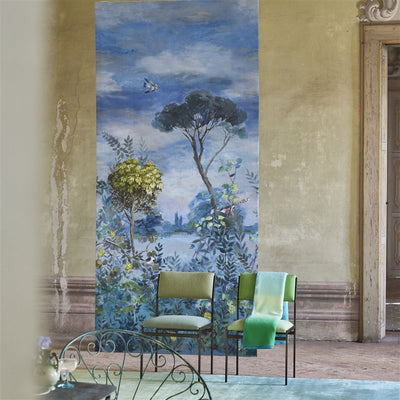 product image for Giardino Segreto Scene 1 Wall Mural in Delft from the Mandora Collection by Designers Guild 26
