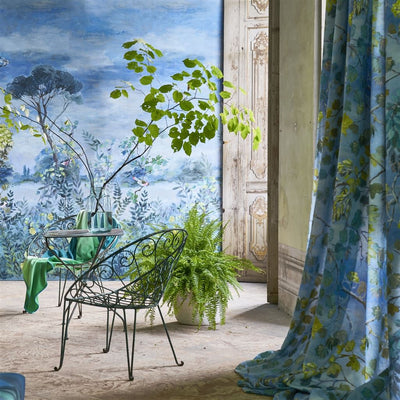 product image for Giardino Segreto Scene Wall Mural in Delft from the Mandora Collection by Designers Guild 25