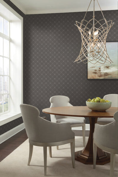 product image for Gilded Wallpaper in Graphite from the Moderne Collection by Stacy Garcia for York Wallcoverings 29