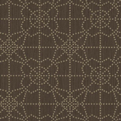 product image of sample gilded wallpaper in walnut from the moderne collection by stacy garcia for york wallcoverings 1 577