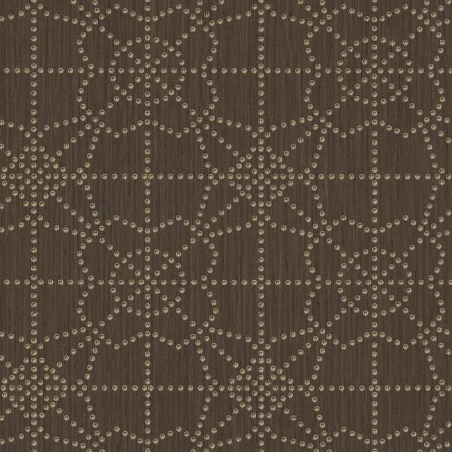media image for sample gilded wallpaper in walnut from the moderne collection by stacy garcia for york wallcoverings 1 238