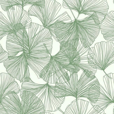 product image for Gingko Leaves Peel & Stick Wallpaper in Green by RoomMates for York Wallcoverings 37
