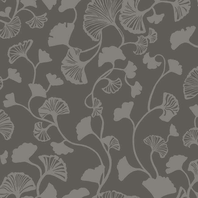 media image for sample gingko trail wallpaper in black from the botanical dreams collection by candice olson for york wallcoverings 1 213