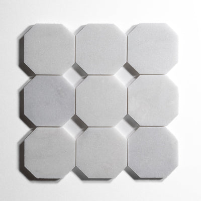 product image for glacier white 4 octagon by burke decor gw4oct sg 1 43