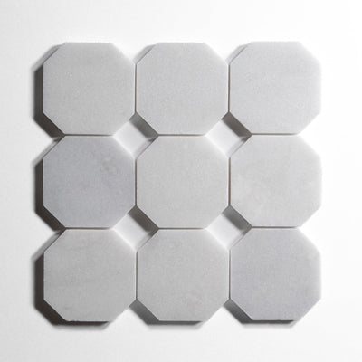 product image of glacier white 4 octagon by burke decor gw4oct sg 1 544