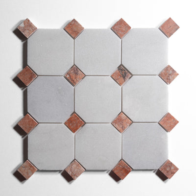 product image for Glacier White Accent Red Onyx Tile Sample 66
