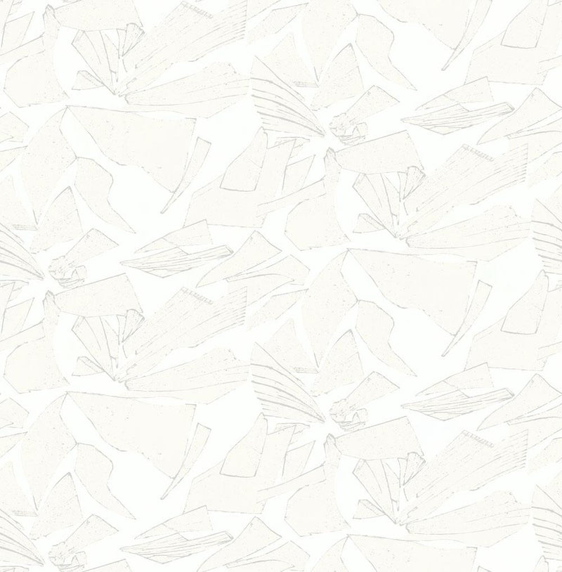 media image for Glass Wallpaper in Cream and Silver from the Transition Collection by Mayflower 268