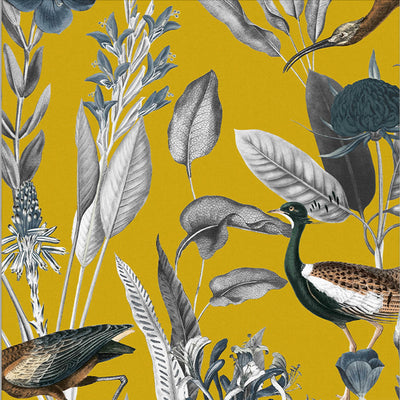 product image of sample glasshouse wallpaper in mustard from the exclusives collection by graham brown 1 566