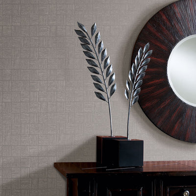 product image for Glint Distressed Geometric Wallpaper in Silver from the Polished Collection by Brewster Home Fashions 67