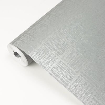 product image for Glint Distressed Geometric Wallpaper in Silver from the Polished Collection by Brewster Home Fashions 87