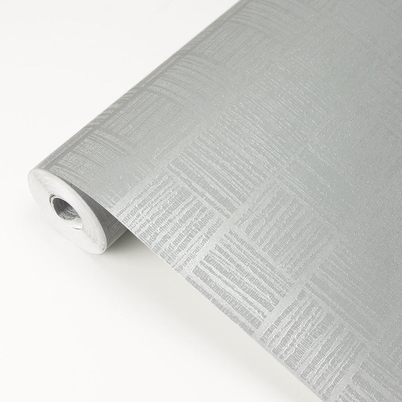 media image for Glint Distressed Geometric Wallpaper in Silver from the Polished Collection by Brewster Home Fashions 222