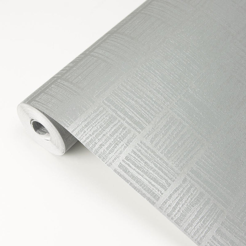 media image for Glint Distressed Geometric Wallpaper in Silver from the Polished Collection by Brewster Home Fashions 235