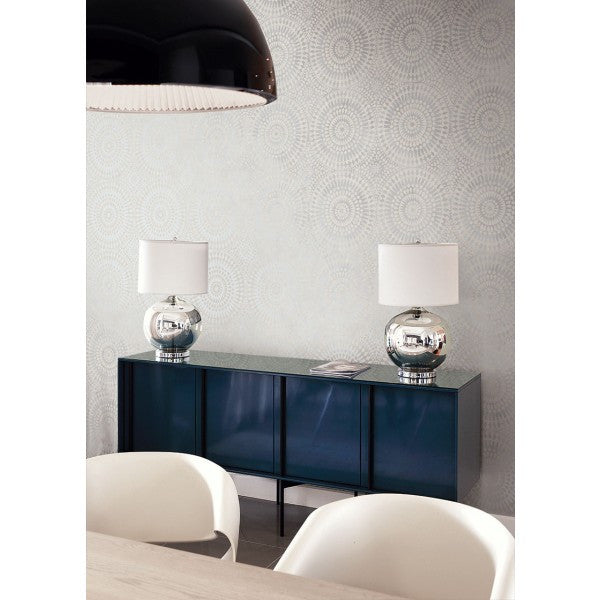 media image for Glisten Circles Wallpaper by Seabrook Wallcoverings 211