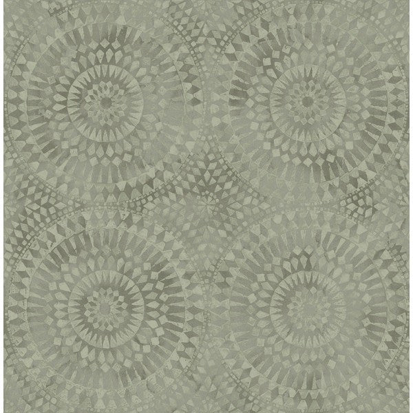 media image for sample glisten circles wallpaper in light silver and neutrals by seabrook wallcoverings 1 259