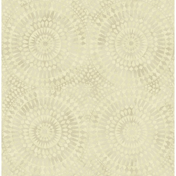 media image for sample glisten circles wallpaper in pearlescent grey and neutrals by seabrook wallcoverings 1 230