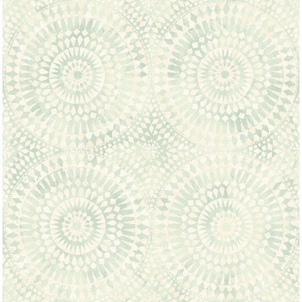 media image for Glisten Circles Wallpaper in Soft Pearlescent Blue by Seabrook Wallcoverings 234