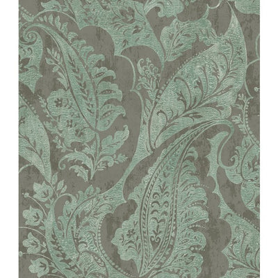 product image of sample glisten wallpaper in silver and teal by seabrook wallcoverings 1 53