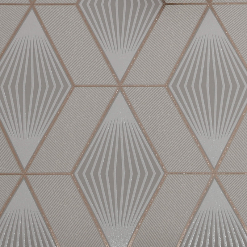 media image for sample glitter diamond geo taupe and rose gold wallpaper from the capsule collection by graham brown 1 214