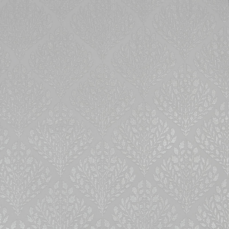 media image for sample glitter leaf ogee grey wallpaper from the capsule collection by graham brown 1 262