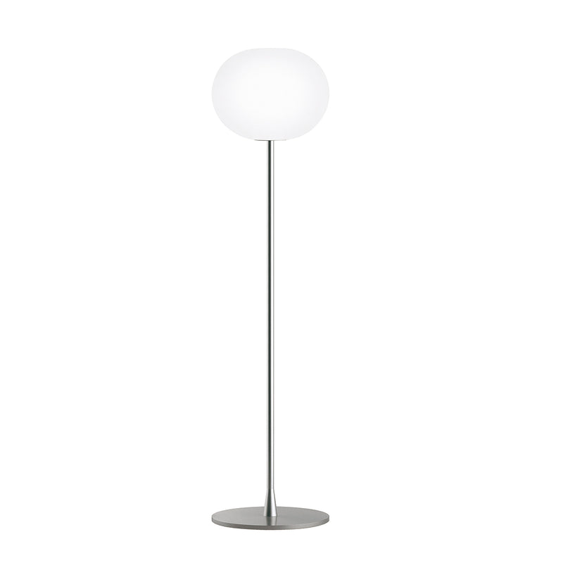 media image for Glo-Ball Glass and steel Floor Lighting in Various Colors & Sizes 265