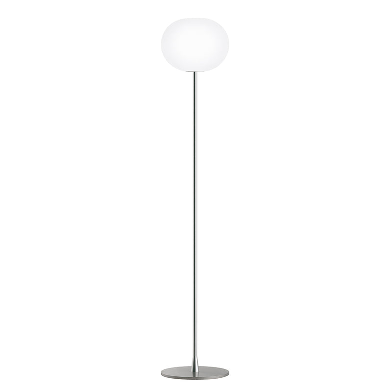 media image for Glo-Ball Glass and steel Floor Lighting in Various Colors & Sizes 254