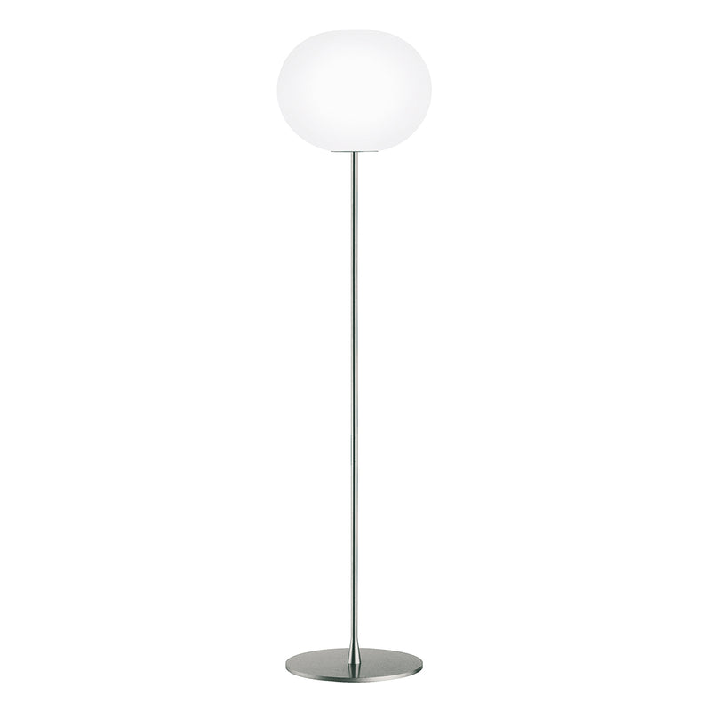media image for Glo-Ball Glass and steel Floor Lighting in Various Colors & Sizes 240