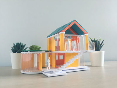product image for go colors 2 0 kids architect scale model building kit by arckit 9 40