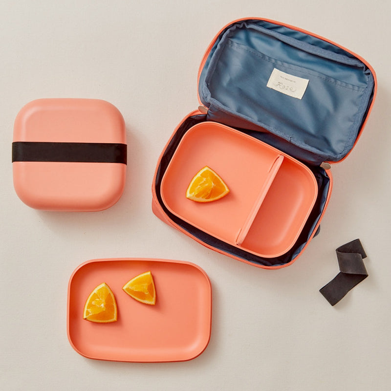 media image for Go Rectangular Bamboo Bento Lunch Box in Various Colors design by EKOBO 217