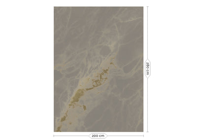 product image for Gold Metallic Wall Mural in Marble Grey by Kek Amsterdam 29