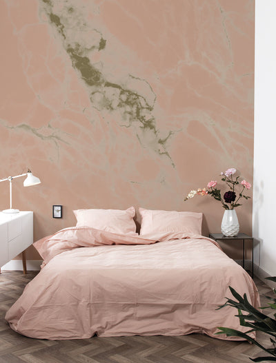 product image for Gold Metallic Wall Mural in Marble Nude by Kek Amsterdam 56