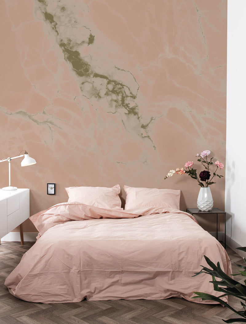 media image for Gold Metallic Wall Mural in Marble Nude by Kek Amsterdam 215