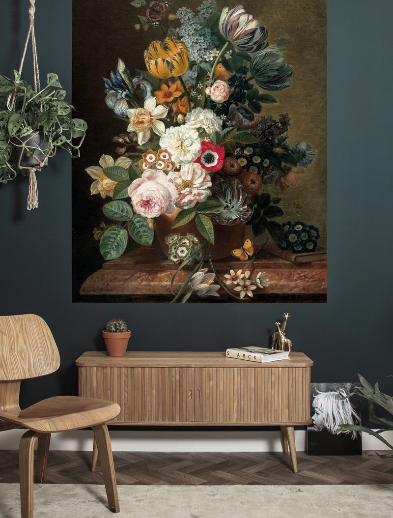 media image for Golden Age Flowers 036 Wallpaper Panel by KEK Amsterdam 243