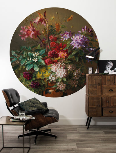 product image for Golden Age Flowers 076 Wallpaper Circle by KEK Amsterdam 22