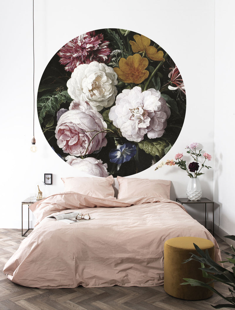 media image for Golden Age Flowers Wallpaper Circle in Multi by KEK Amsterdam 258
