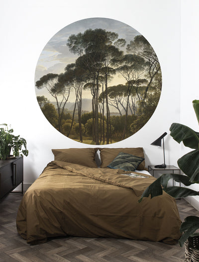 product image for Golden Age Landscape Wallpaper Circle by KEK Amsterdam 57
