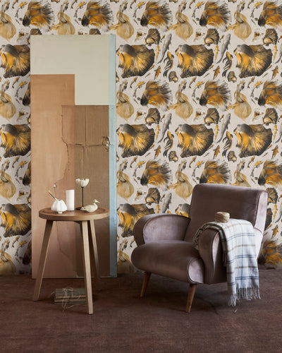 product image for Goldfish Wallpaper in Ivory and Multi from the Atoll Collection by Mind the Gap 78