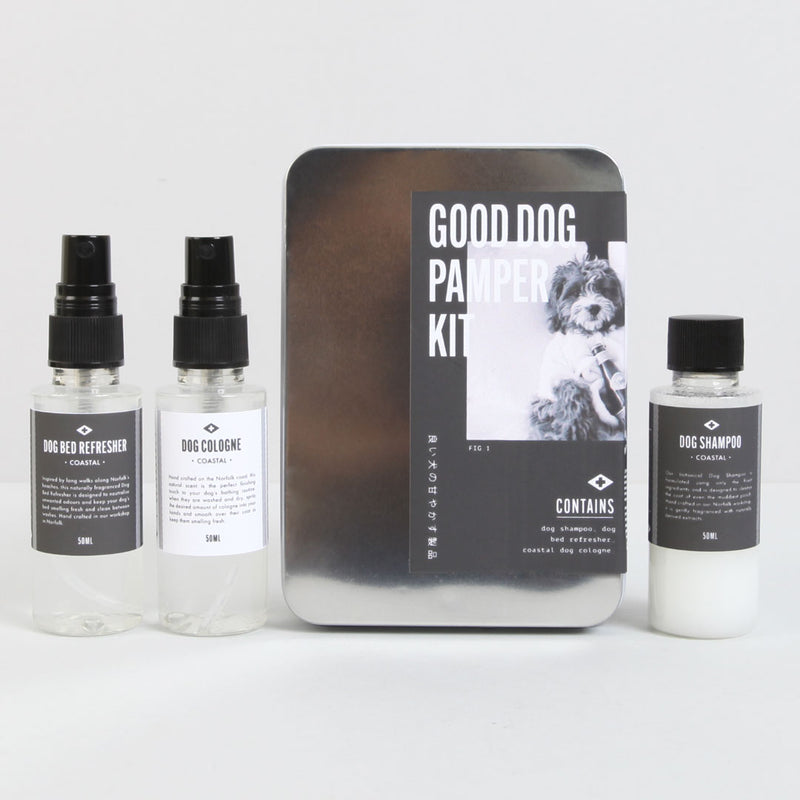media image for good dog pamper kit tin coastal design by mens society 2 298