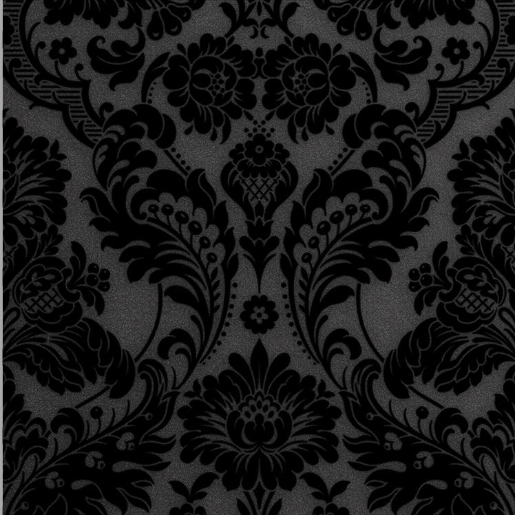 media image for Gothic Damask Wallpaper in Noir from the Exclusives Collection by Graham & Brown 281