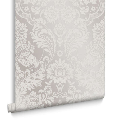 product image for Gothic Damask Flock Wallpaper in White from the Exclusives Collection by Graham & Brown 63
