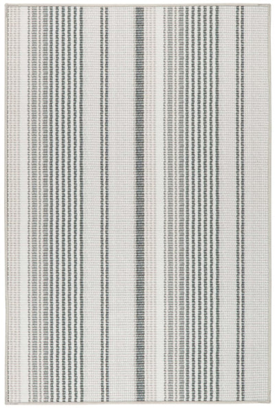 product image for Gradation Ticking Grey Machine Washable Rug 1 98
