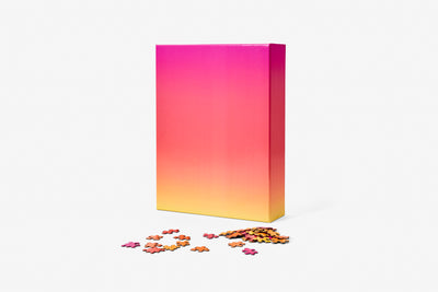 product image of Gradient Puzzle Large in Pink, Orange, & Yellow design by Areaware 557