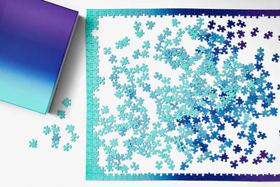 product image for gradient puzzle large in teal blue purple 5 40