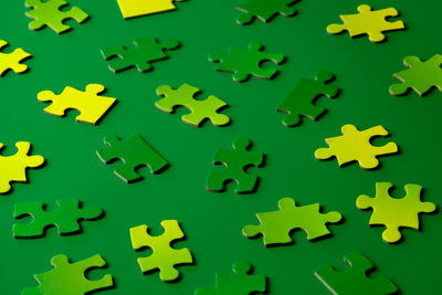 product image for Gradient Puzzle Small in Green & Yellow design by Areaware 27