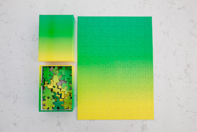 product image for Gradient Puzzle Small in Green & Yellow design by Areaware 74