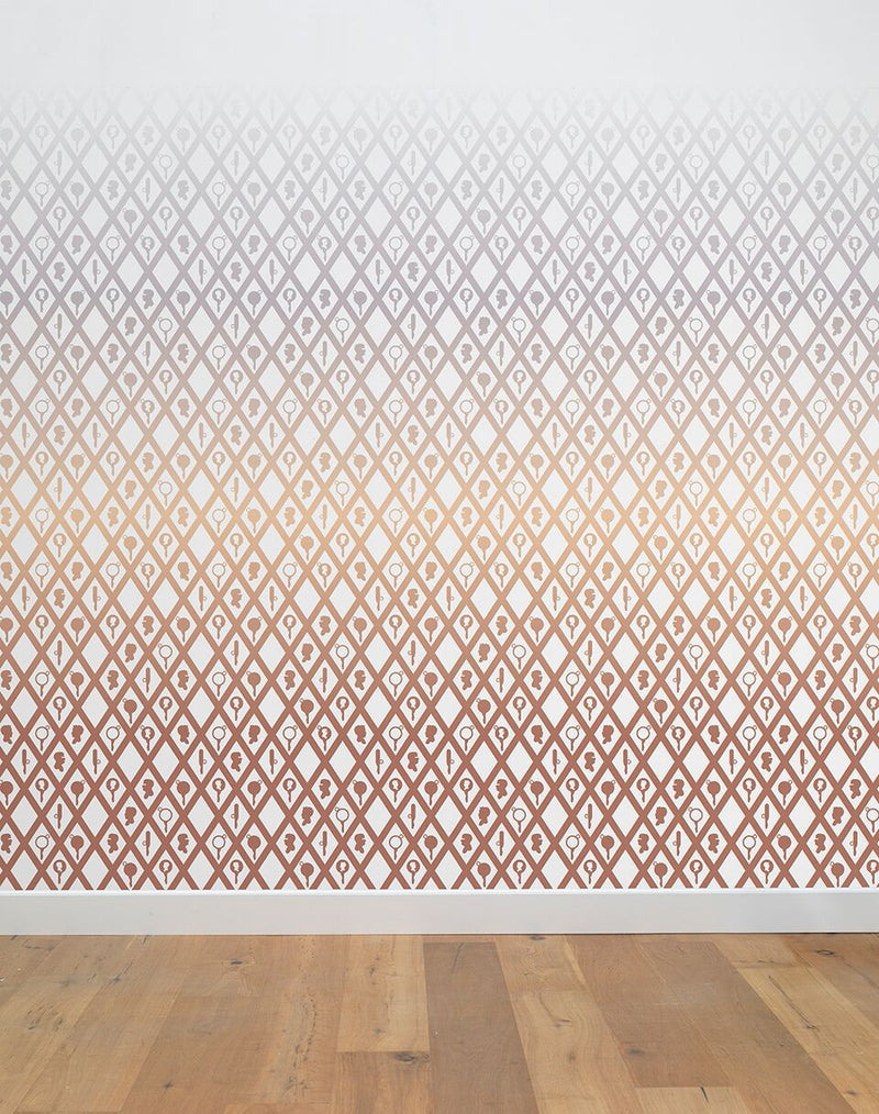 media image for Gradient Wall Mural in Pink by Thomas Eurlings for NLXL Lab 250