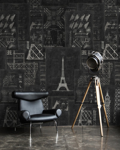 product image for Grand Eiffel Anthracite Wallpaper from Collection II by Mind the Gap 51